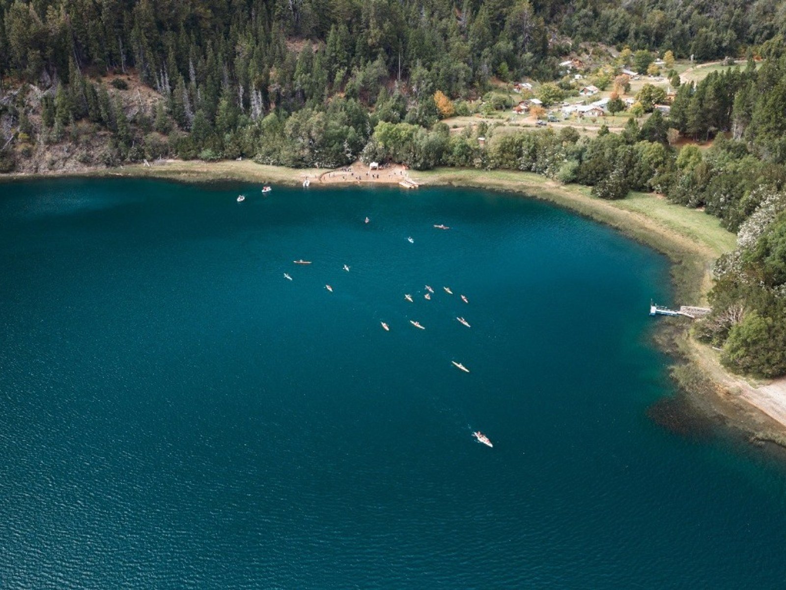 Vista aérea del Lago Verde